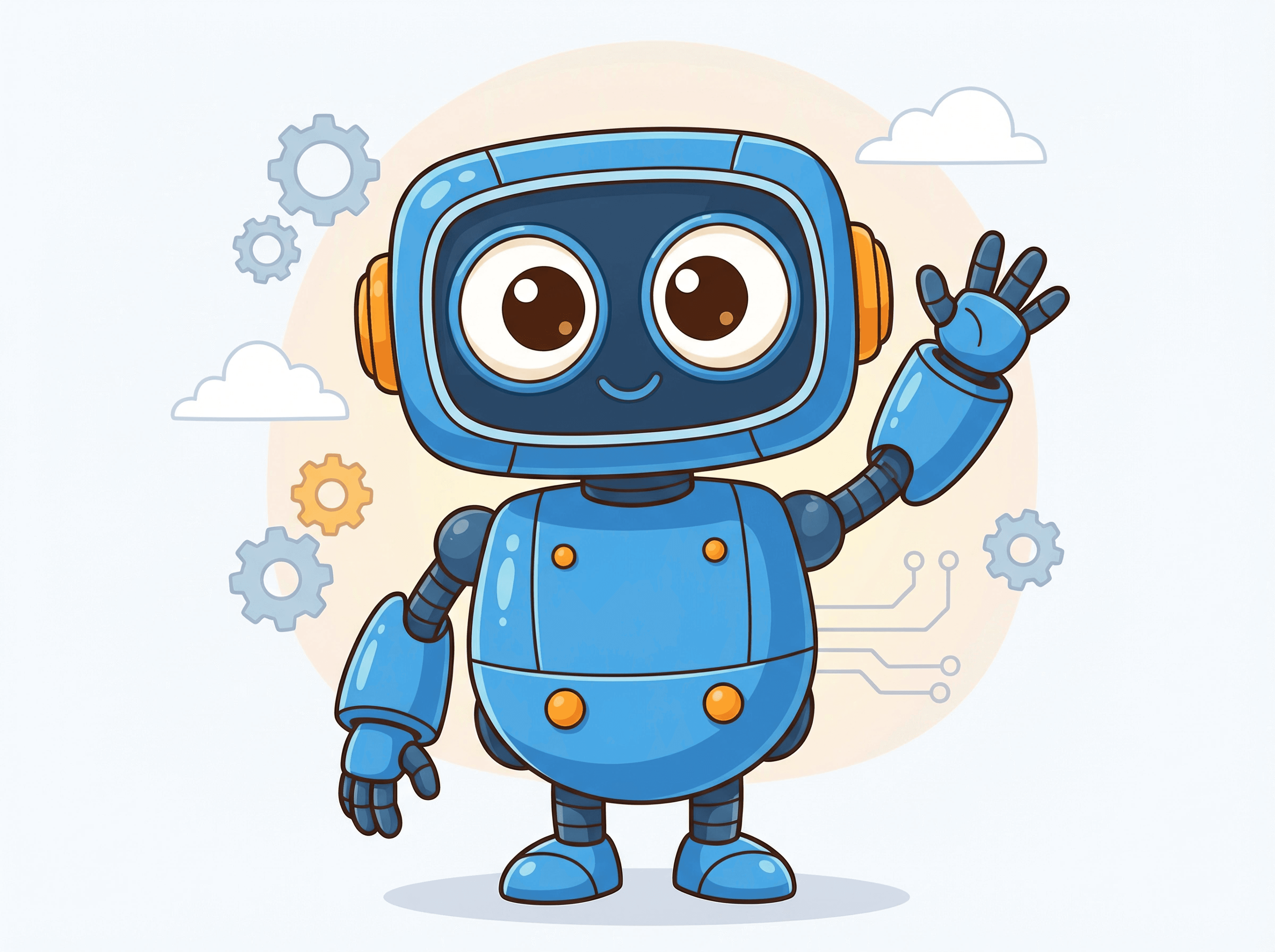 Byte the friendly robot guide